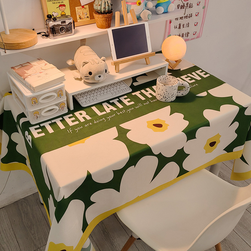 Picture of Checkerboard Tablecloth Ins Style Popular Photo Student Desk Dormitory Decoration Coffee Table Dustproof Picnic Stall Cloth