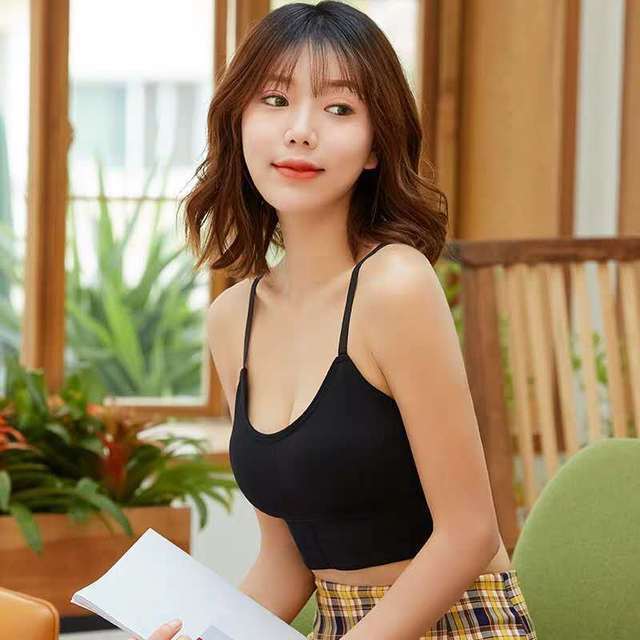 Picture of Women's wrapped chest card beauty back strap seamless underwear base inner tube top girl sports vest cross-border wholesale
