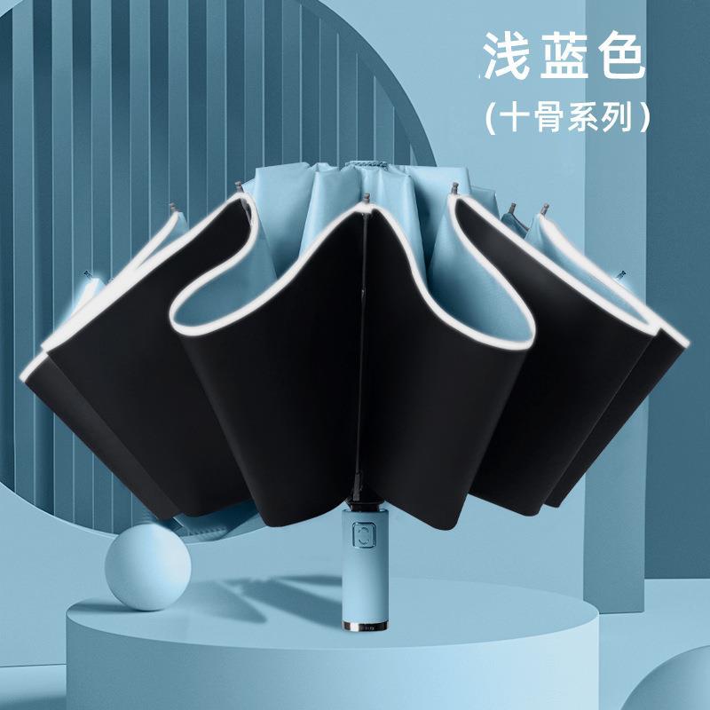 Picture of A large number of wholesale automatic folding umbrellas for men and women sunshade sunscreen UV protection rain umbrella can be set advertising
