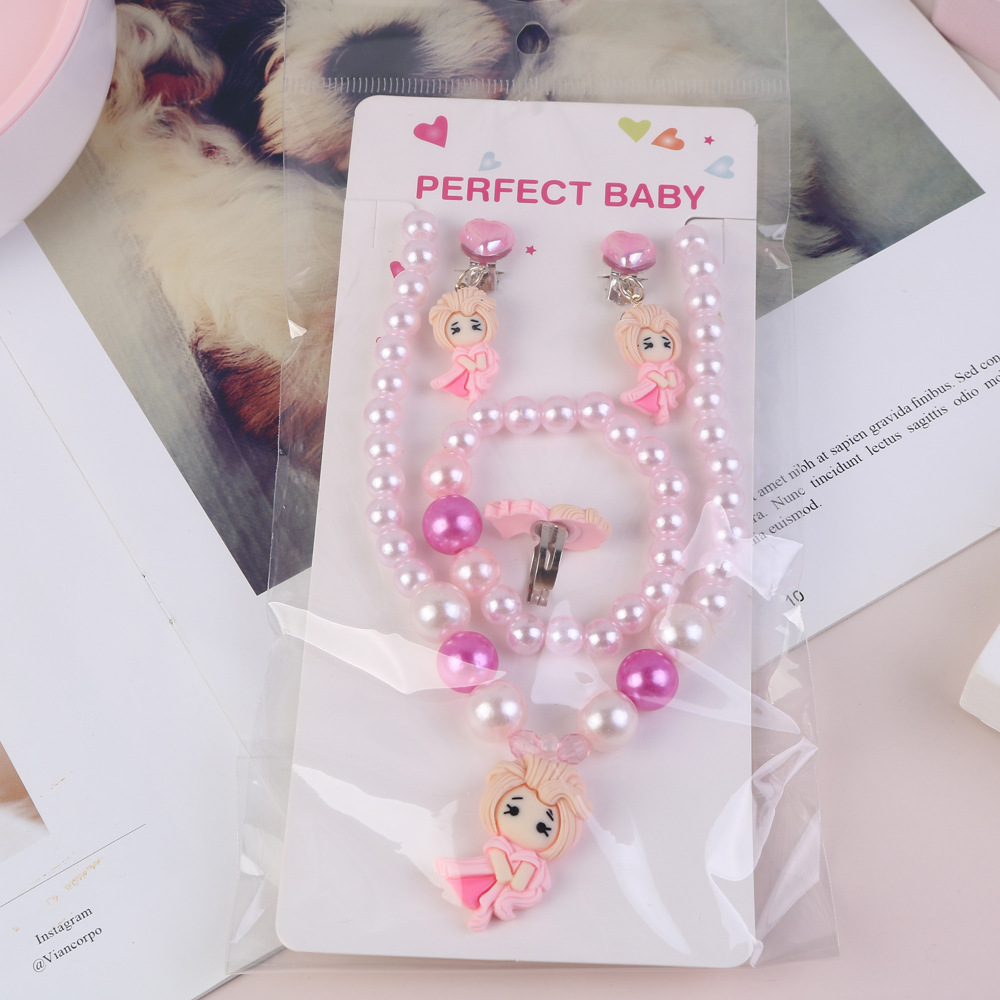 Picture of Children's Necklace Bracelet Set Unicorn Necklace Girls Baby Accessories Children's Necklace Children's Jewelry Wholesale