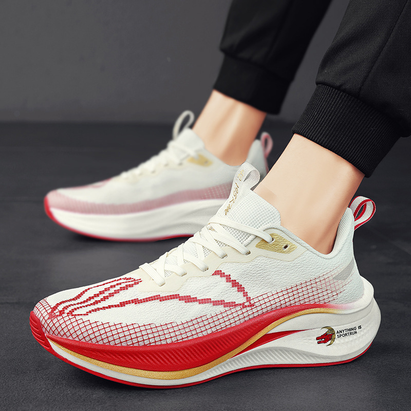 Autumn Running Shoes Men's Carbon Plate Shock Absorption Small Size sneaker Breathable Couple Casual Travel Shoes Professional Ultra-light Running Shoes