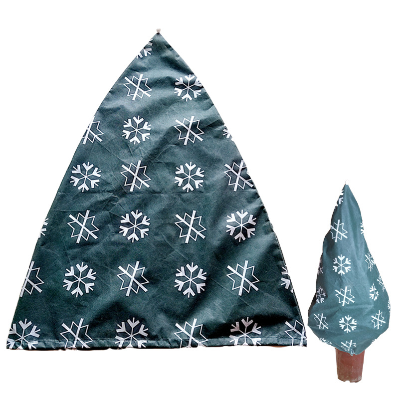 Picture of Christmas Gardening Decoration Supplies Non-Woven Christmas Tree Protective Cover Plant Cold-Proof and Insect-Proof Non-Woven Tree Cover