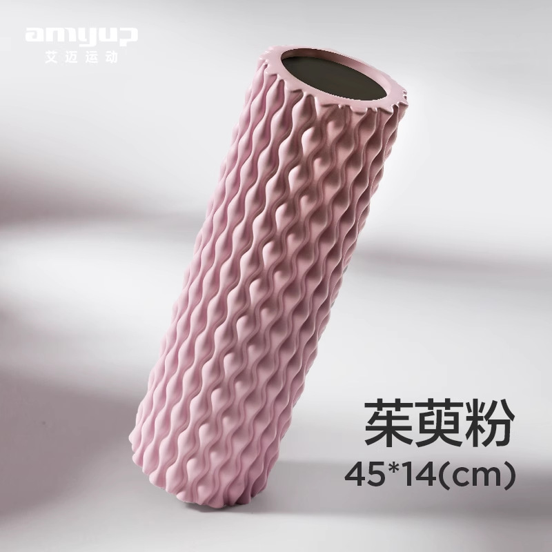 Picture of EVA water drop foam shaft muscle relaxation spike massage stick hollow yoga pillar massage roller