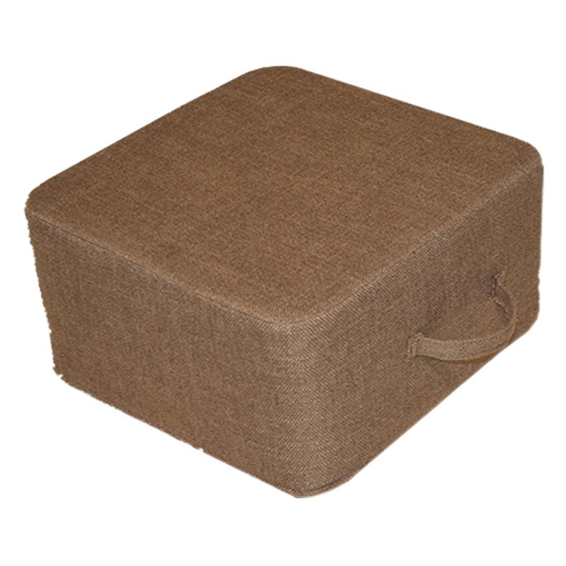 Linen removable and washable thickened cushion fabric futon cotton linen bay window tatami increased thickened cushion floor sitting Pier