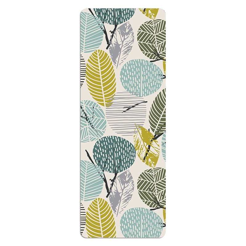 Picture of [Source Factory] Ultra-thin suede printing yoga mat rubber yoga mat foldable 1.5mm thick 5mm