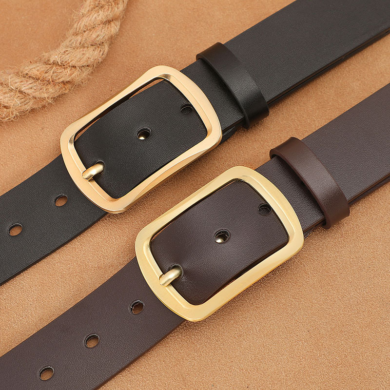 Picture of New belt leather men's belt real cowhide belt casual Joker men's pin buckle belt manufacturers wholesale
