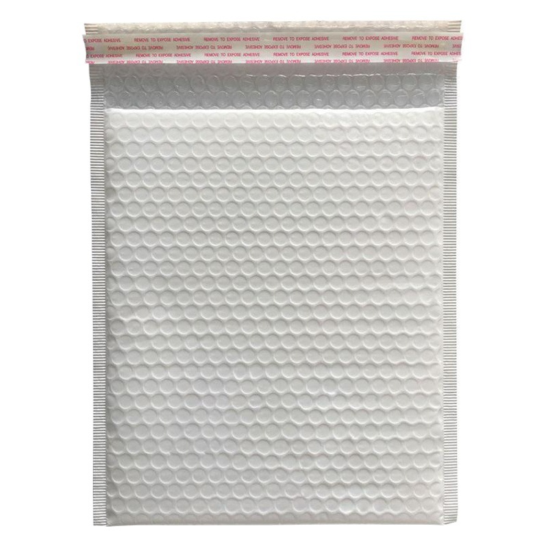 White Composite Pearlescent Film Bubble Envelope Bag Co-extruded Foam Thickened Shockproof Bag Clothing Packaging Self-sealing Express Bag