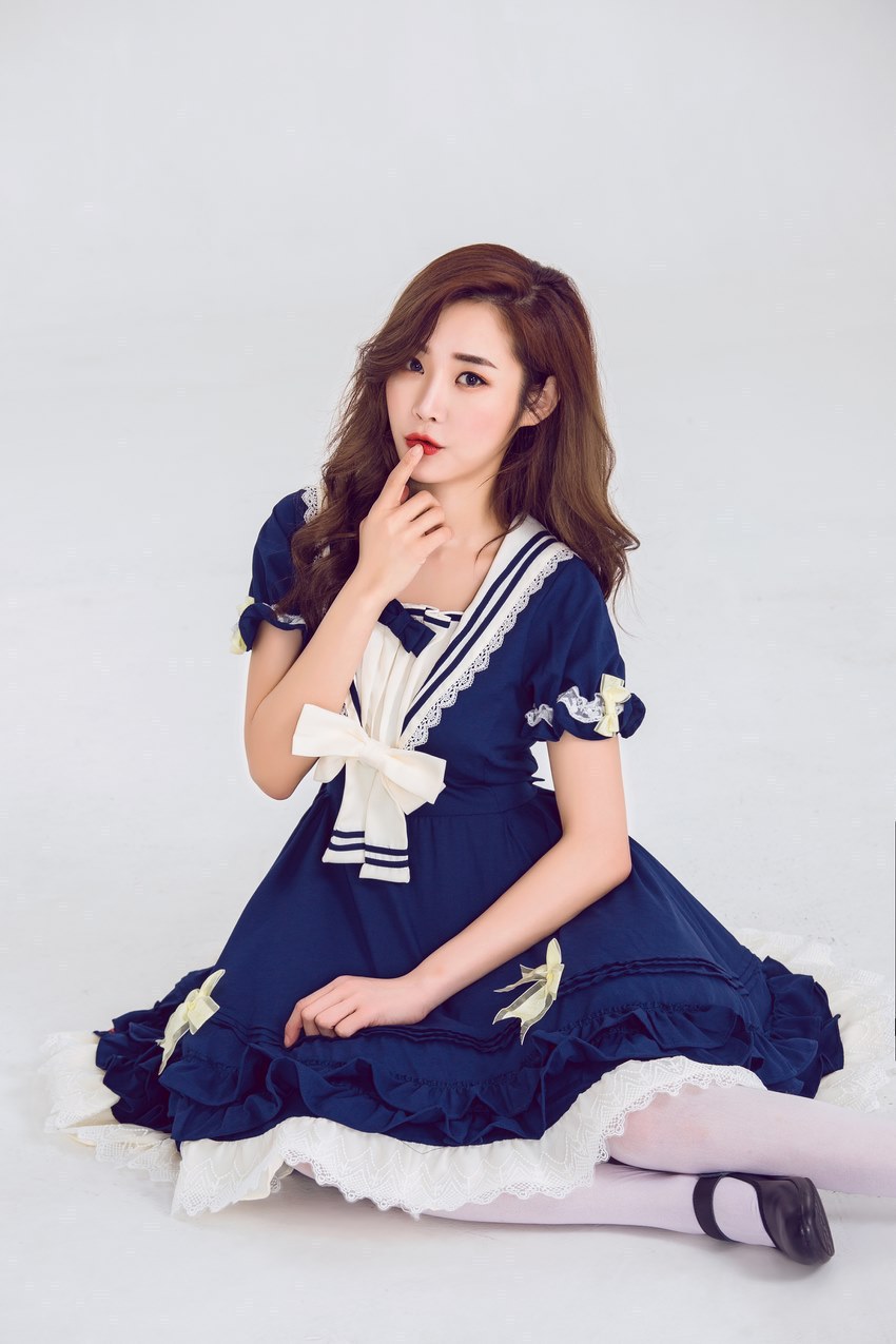 Picture of Anime Lolita Dress Rhine Sail Shadow Summer Navy Suit Academy Style Daily cospaly Princess Dress