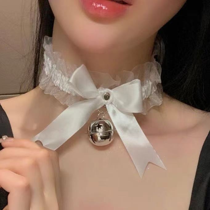 Sex Jewelry Cat Ear Bell Headband Big Bell Abstinence Lace Collar suit Christmas Rattle Cute Dress