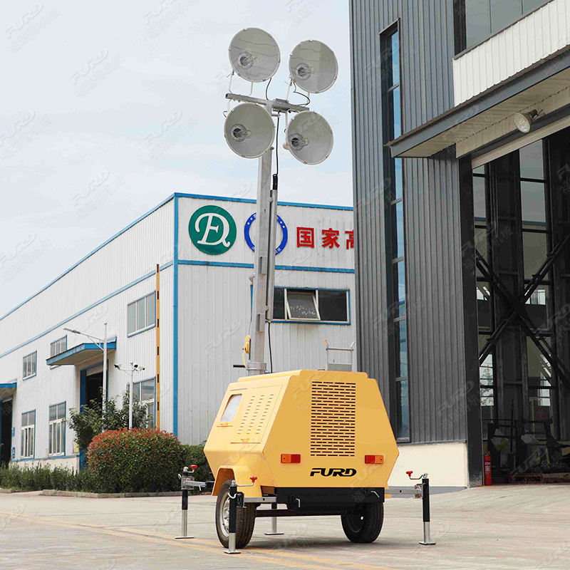 Picture of Type 094 7m Engineering Mobile Lighting Truck. Gasoline and Diesel Models Can Be Equipped with 9m Mobile Adjustable Lighting Trucks