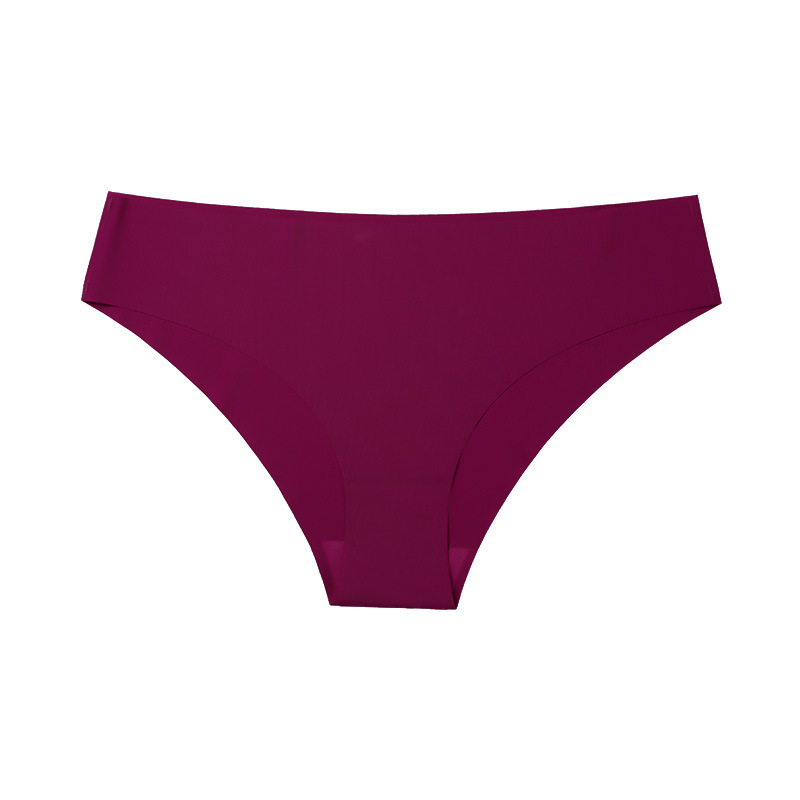 Picture of European and American Cross-border Pregnant Women's plus size Traceless Women's Underwear Class A Ice Silk Breathable Sports Low Waist Naked Briefs for Women