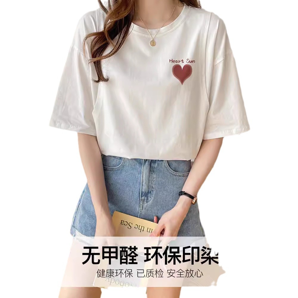 Picture of Pregnant Women's Summer Breastfeeding Clothes Out Short-sleeved Summer Breastfeeding Top Fashionable Slimming Side Opening Outer Wear T-shirt for Women