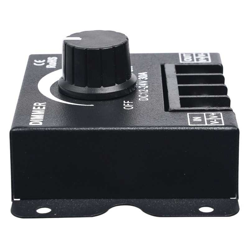 Picture of led soft and hard light bar iron shell dimmer monochrome light with controller manual knob switch 12V24V30A