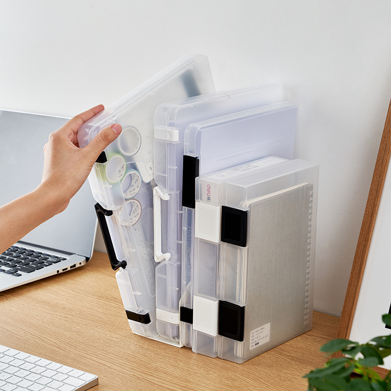Japanese-style A5 file storage box A4 office supplies material Bill dustproof storage organizing box puzzle storage box