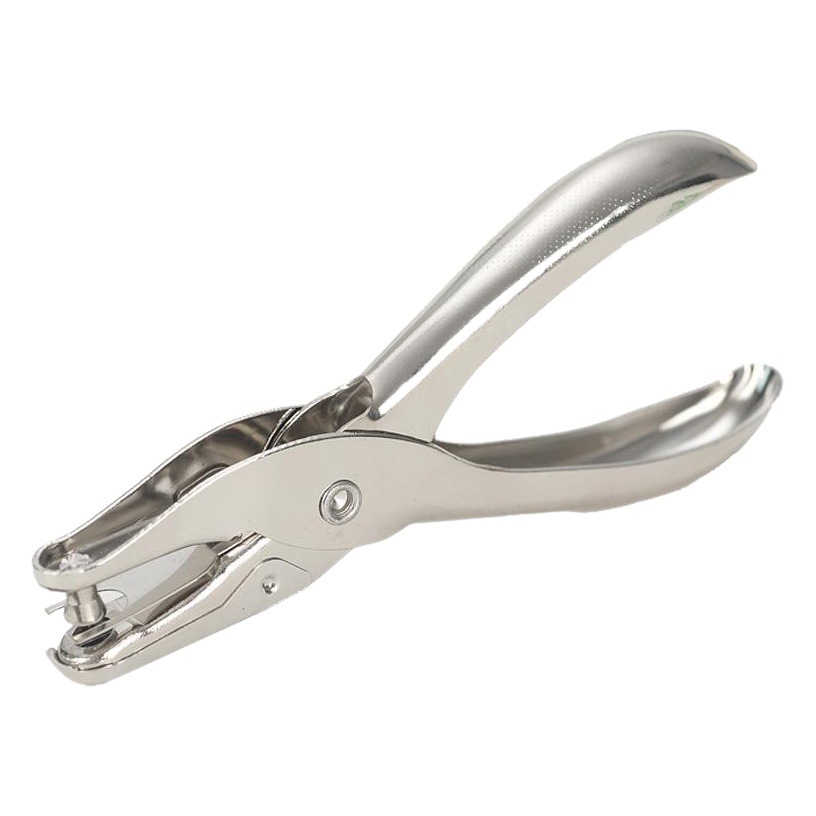 Metal punching pliers single hole boxed hole 6mm hole punch 1-8 pages single hand holding punching pliers wholesale a generation of hair