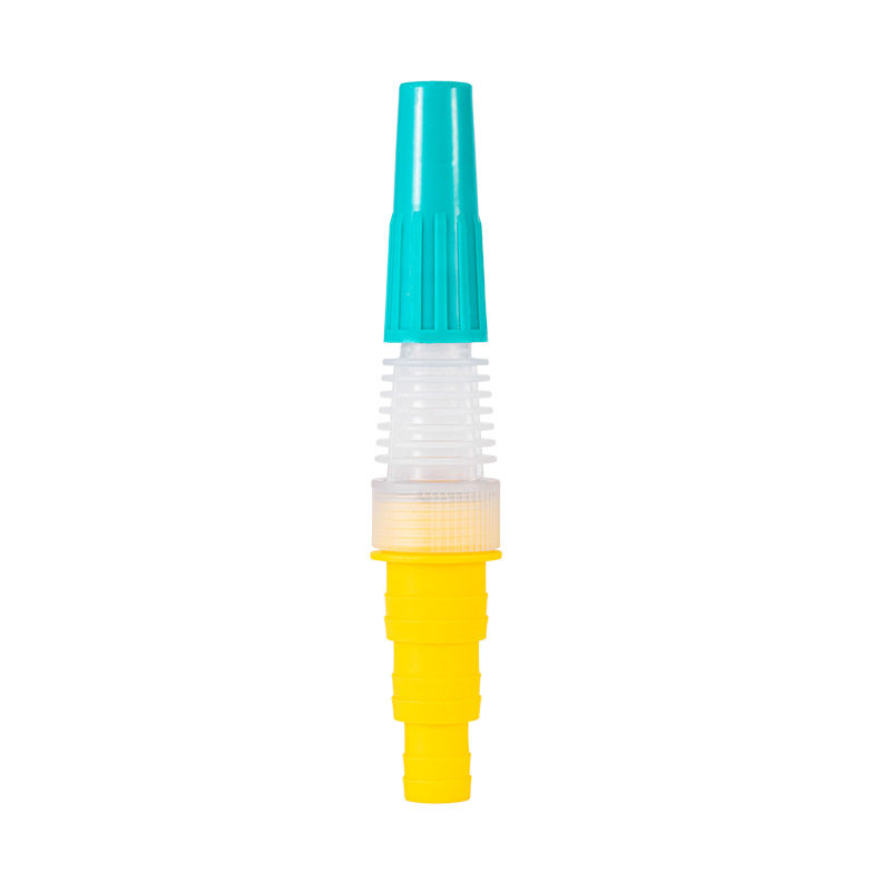Picture of Adjustable direct injection car wash plastic water gun Yellow 4 points 6 points 1 inch adjustable water gun pagoda tail adjusting gun
