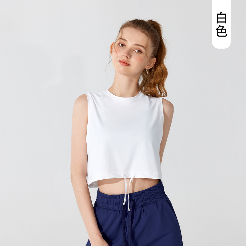 Picture of Internet Celebrity Fitness Clothes Sports Top Yoga Vest Fitness Sports Short-sleeved Women's T-shirt Breathable Loose Running Summer