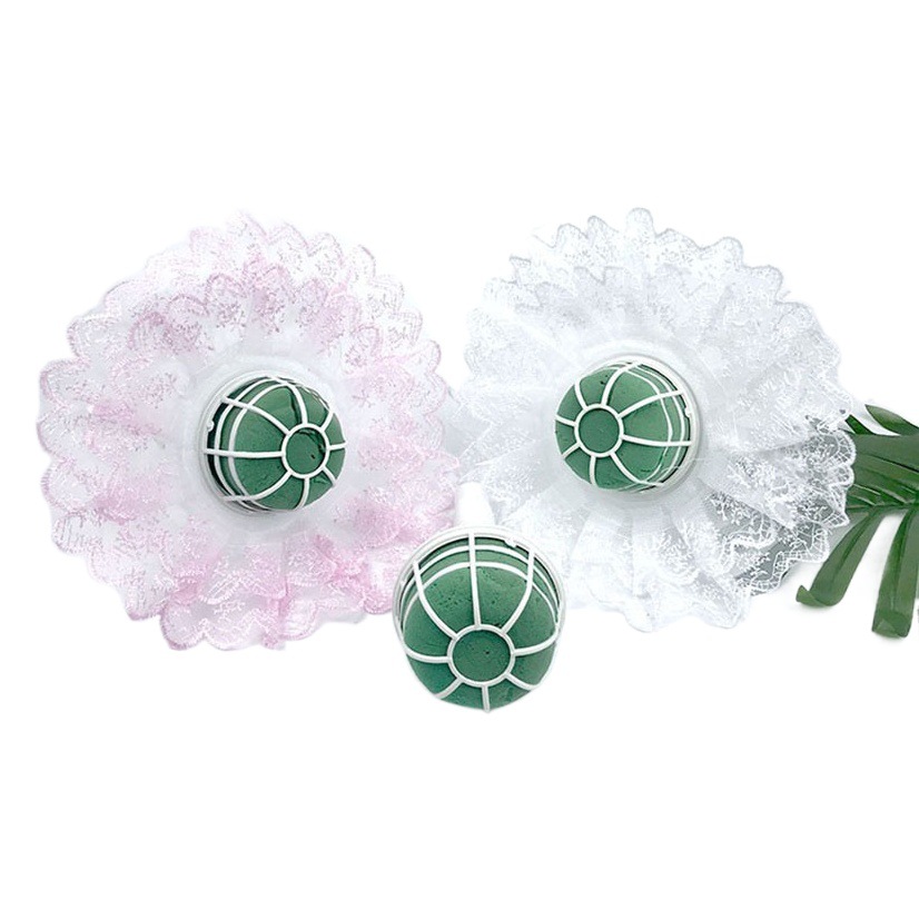 With mud hand support lace bride holding flower decoration production materials flower packaging materials wedding wedding supplies