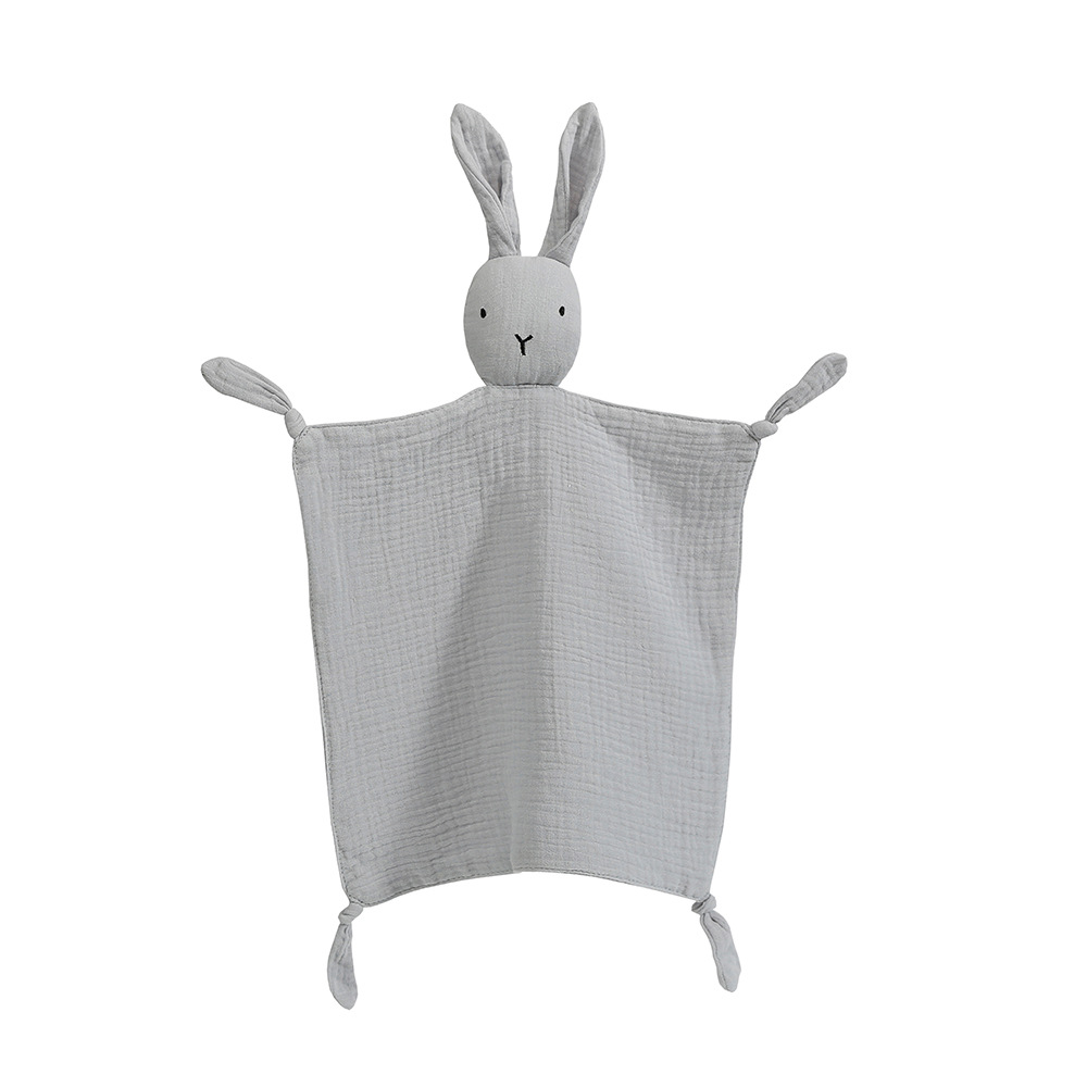 Picture of Yin Xiuli Baby Cotton Gauze Anting Towel Baby Sleeping Doll Rabbit Packing Handkerchief Packing Toys Cross Border