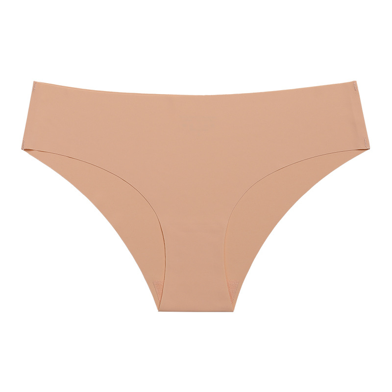 Picture of European and American Cross-border Pregnant Women's plus size Traceless Women's Underwear Class A Ice Silk Breathable Sports Low Waist Naked Briefs for Women