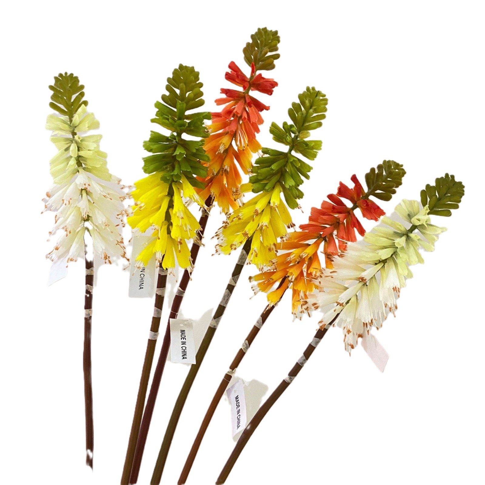 Picture of Torch Lily Simulation Flower Outdoor Flower Sea Landscape Decoration Props Flower Arrangement Flower Art Shopping Mall Arrangement Wedding Silk Flower