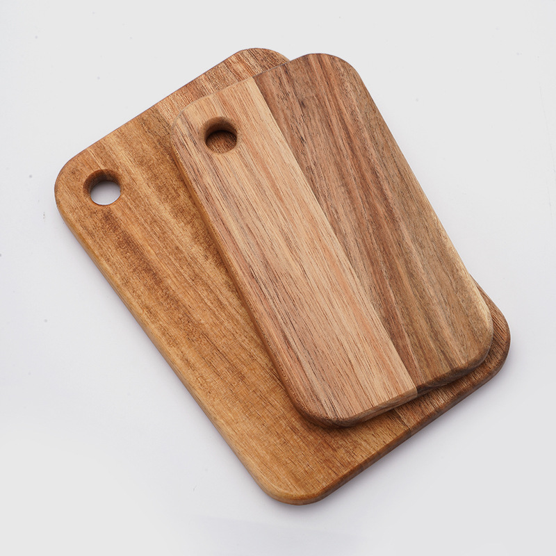 Picture of Acacia Wood Chopping Board Lunch Box Special Camping Picnic Fruit Cutting Board Pad Board Portable Japanese Cutting Board Camping Supplies