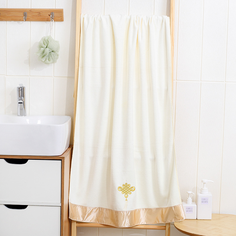 Picture of 400g Fiber Towel Chinese Knot Fortune Tree Bath Towel Gift Box Three-Piece Set Gift Towel Gift Box