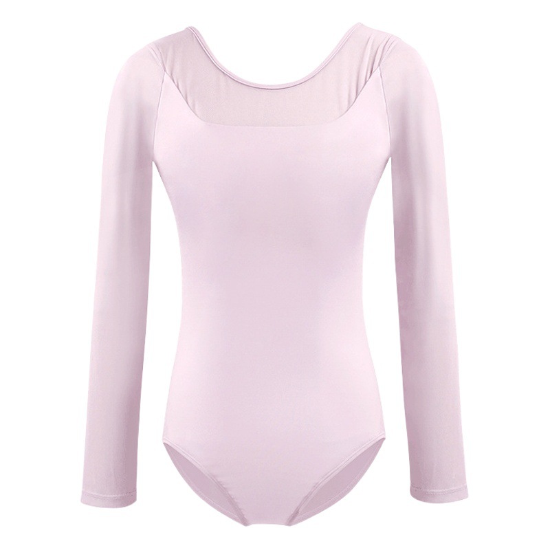 Dance Clothing Practice Clothing for Women Adult Autum Classical Dance Clothing Gymnastics Ballet Nylon Long-Sleeved Body Suit