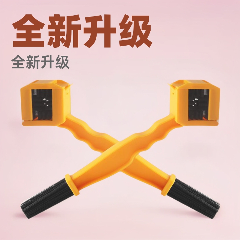 Motorcycle bicycle universal plastic chain cleaning brush three-side chain cleaning brush toothbrush tooth plate accessories wholesale