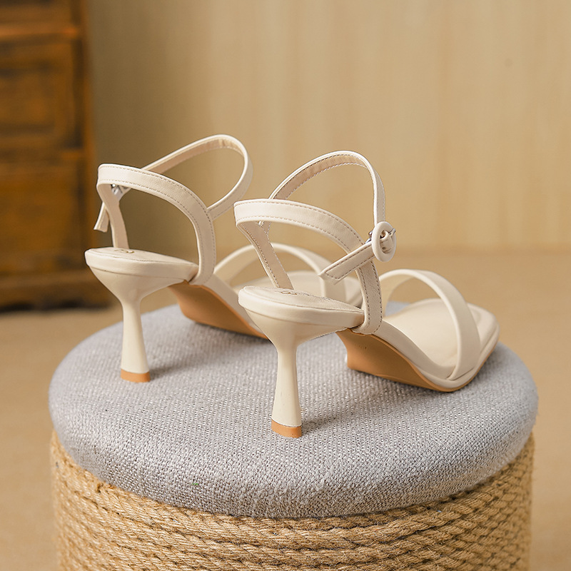 Huiliya Sandals Women's 2025 Spring New Arrival Women's Fashion Shoes Fairy High Heels 738-DR1