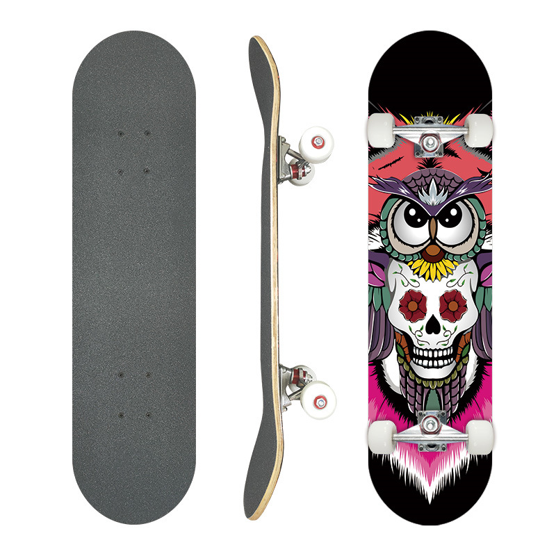 Picture of 31 inch skateboard professional adult street maple four-wheel beginner children double rocker concave skateboard