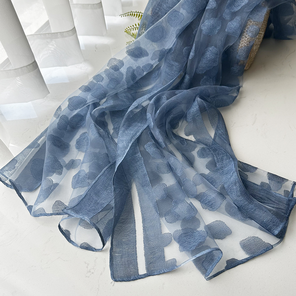 Picture of Foreign Trade Cotton Linen Scarf Scarf Women's Autumn and Winter Gradient Color-matching Japanese and Korean Lady Mori Girl Style Slub Yarn Shawl