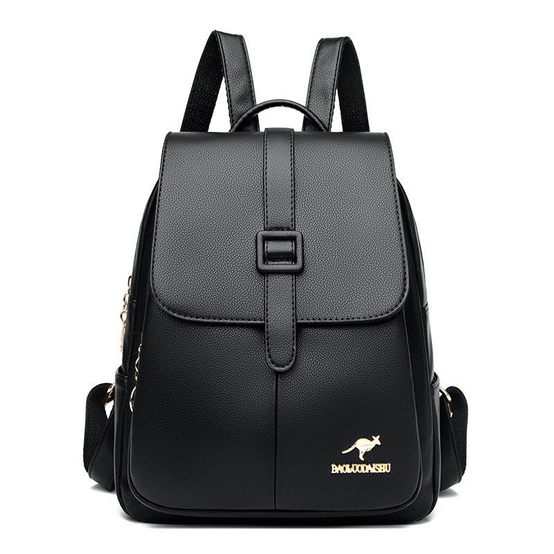 Picture of New Fashion Soft Leather Backpack Cross-border Wholesale All-match Multi-function Women's Bag Women's Portable PU Backpack