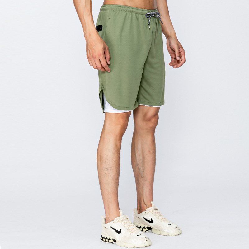 Men's Spring and Summer Sports Casual Versatile Five-Point Shorts Outdoor Breathable Running Basketball Fitness Shorts Breathable Quick-Dry