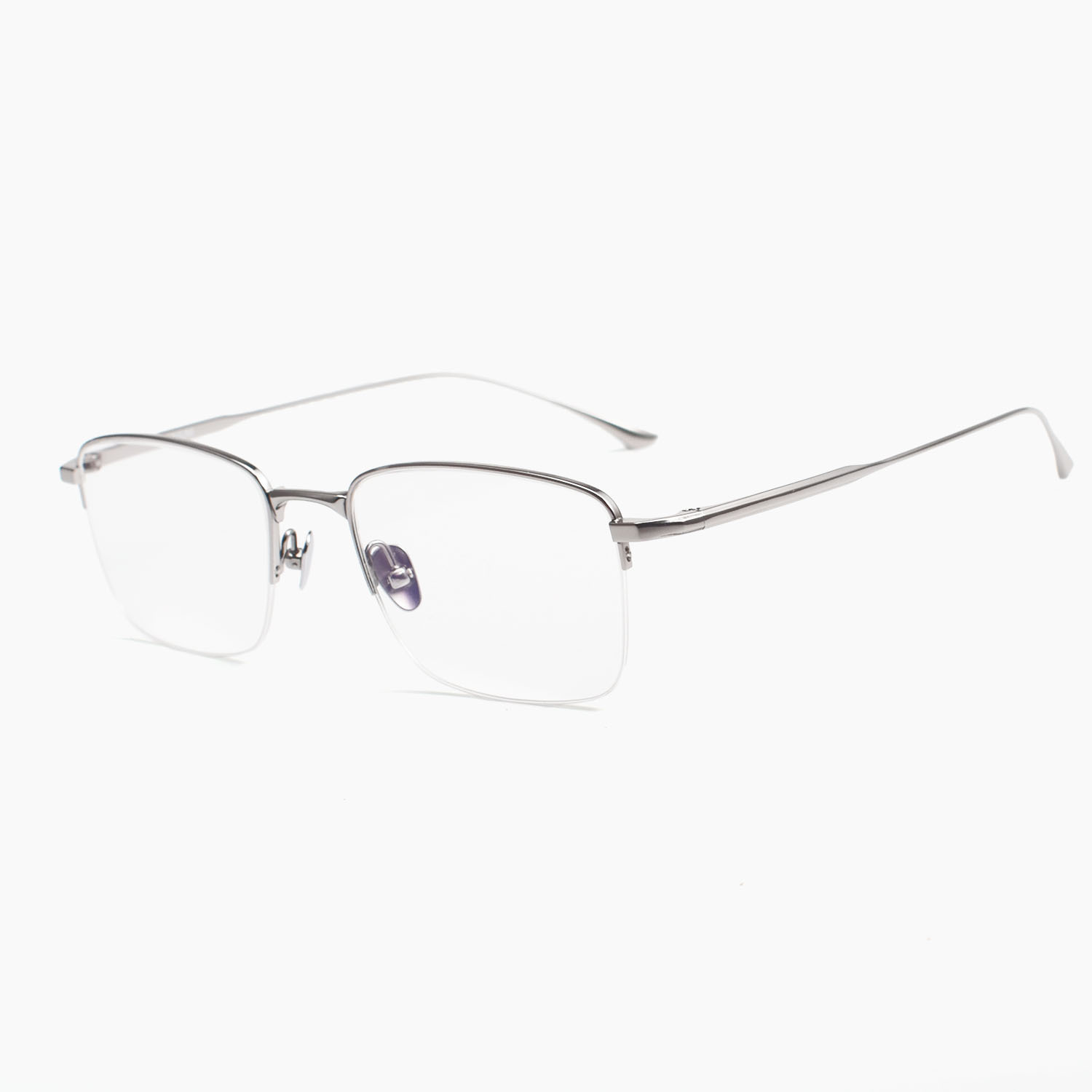 Picture of Gao Qilan same style MIES pure titanium square frame gold silk glasses frame Shenzhen wholesale business casual half frame glasses frame