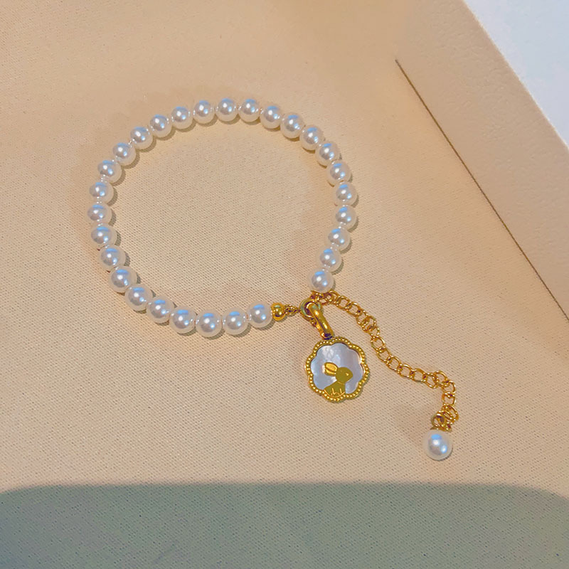 Bunny Imitation Pearl Bracelet for Women's Zodiac Bracelet ins Style Super Fairy Birth Year Gift Girlfriend Same Style Bracelet