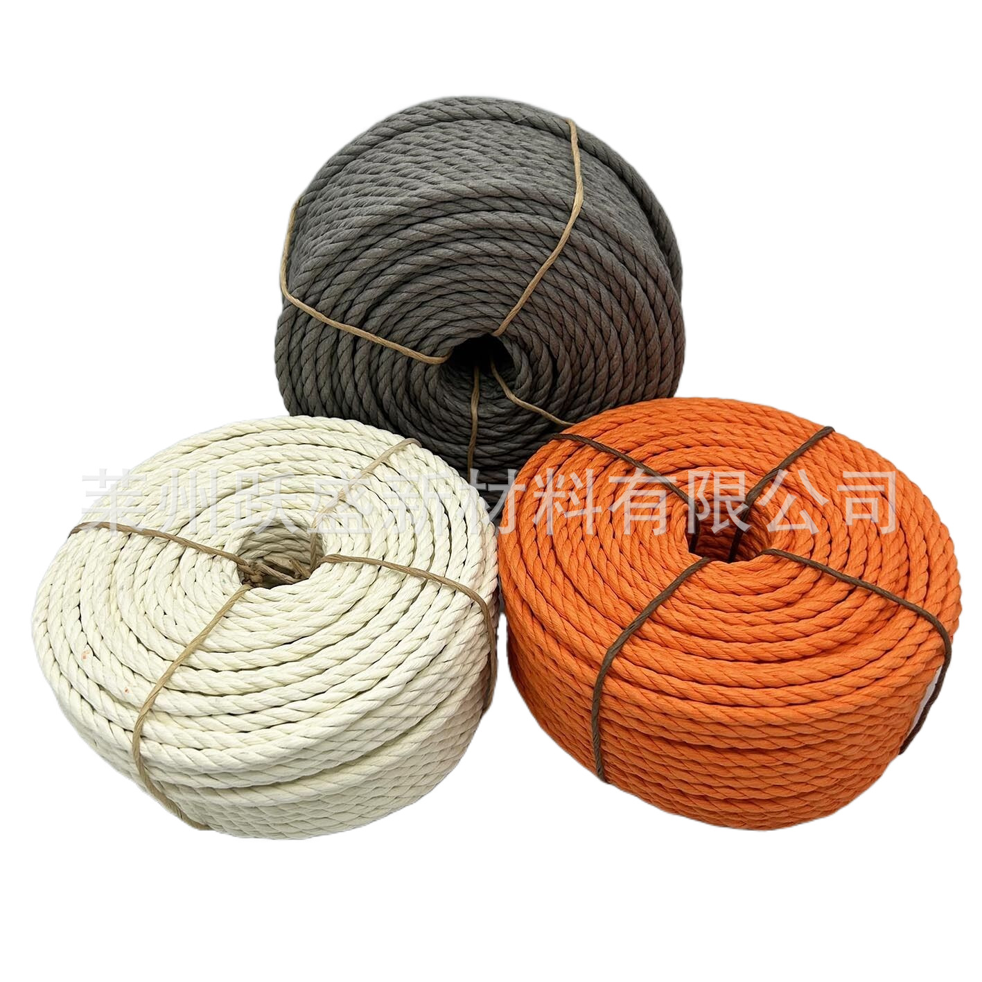 Manufacturers supply 6MM white gray orange DIY cat climbing frame material cat scratch column kraft paper rope without peculiar smell and no fall