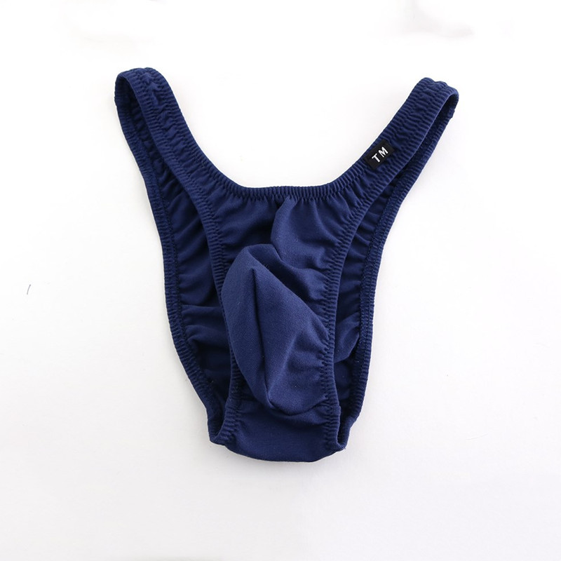 New Men's Large Pocket Sexy Cotton Briefs Boys Fashion Low Waist Cotton Triangle Sexy Underwear
