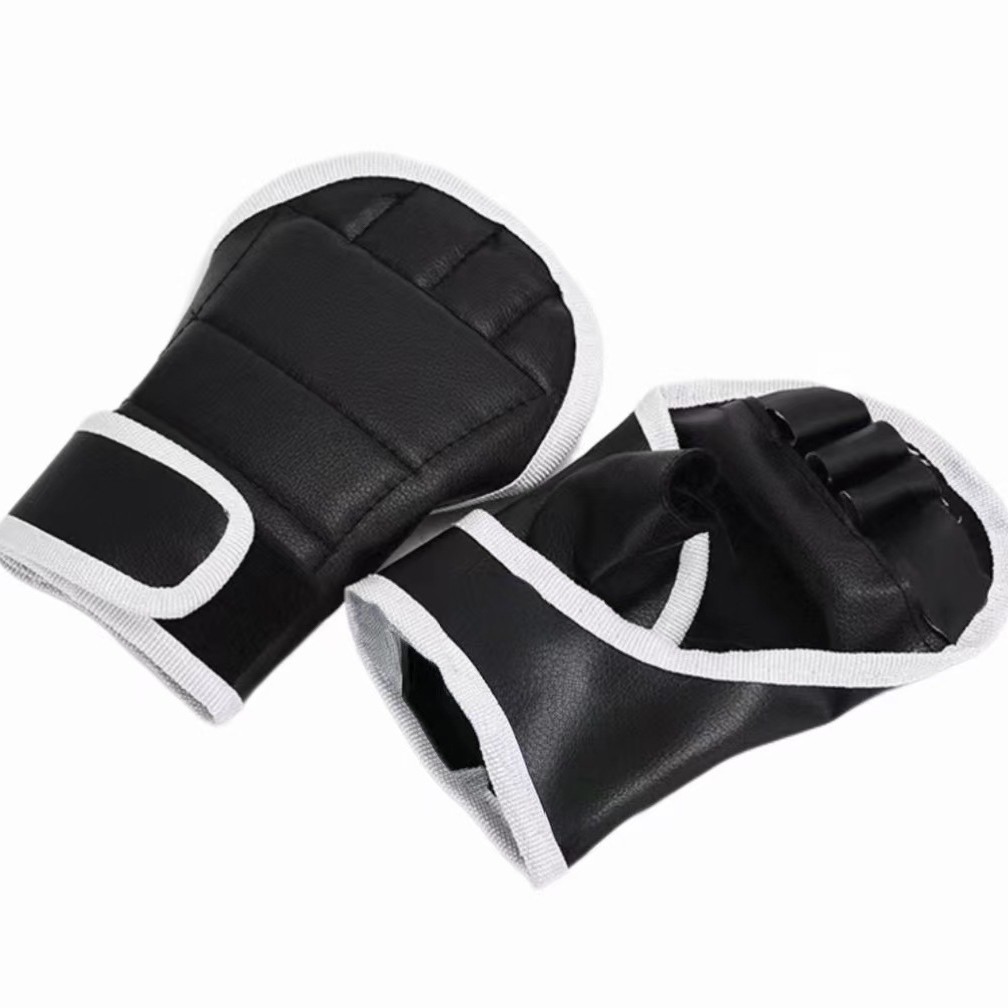 Picture of Adult Children's MMA Half Finger Boxing Gloves Thickened Sanda Fitness Sandbag Fighting Fighting Finger Leakage Knuckles