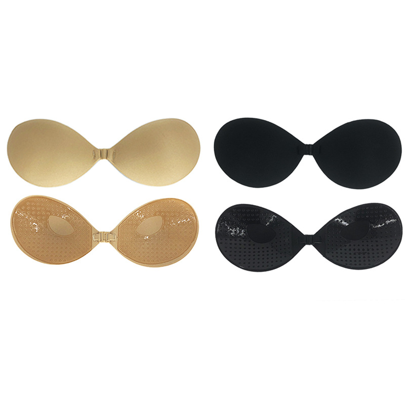 Picture of Cross-border Strapless Glossy Cloth Invisible Round Cup Push-up Breathable Silicone Breast Sticker Swimsuit Wedding Dress Breast Sticker Bra