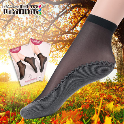 10 pairs of colorful cotton bottom anti-slip stockings women's short socks autumn thick bottom anti-hook Silk