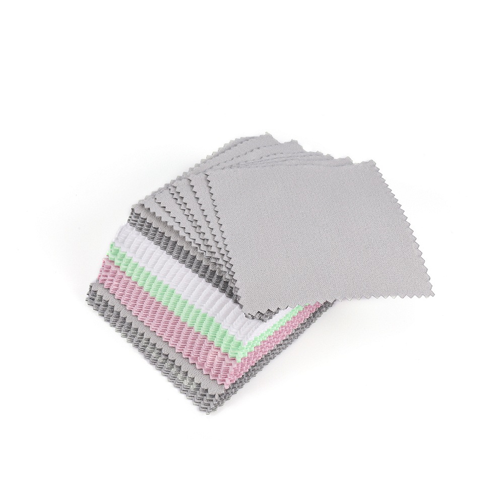 Picture of Jewelry Maintenance Square Marble Pattern Silver Wipe Double-sided Mirror Wipe Cloth Silver Gauze Suede Bright Silver Cloth