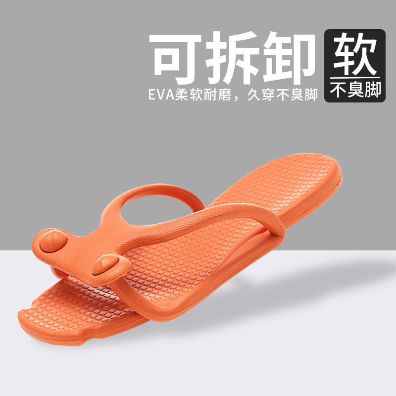 Eva Travel Portable Foldableing Slippers for Men and Women, Special Bathroom Bathing Beach Non-Slip Flip-Flops for Business Trips