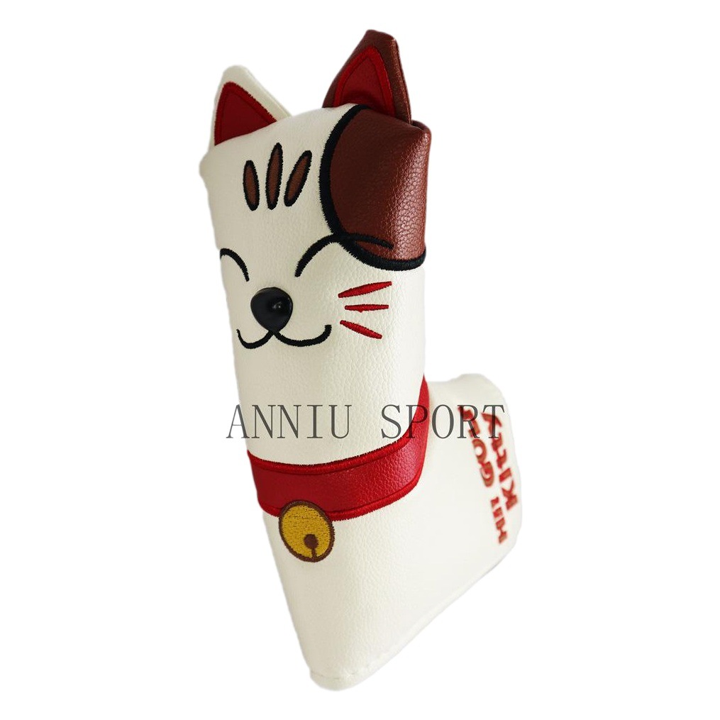 Factory obm E-Commerce golf wooden club cover Club head Iron protective cover lucky cat cute