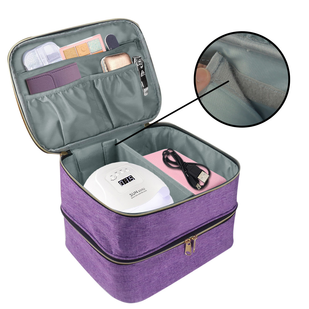 Picture of Portable cosmetic box nail tools nail polish storage bag nail polish storage bag