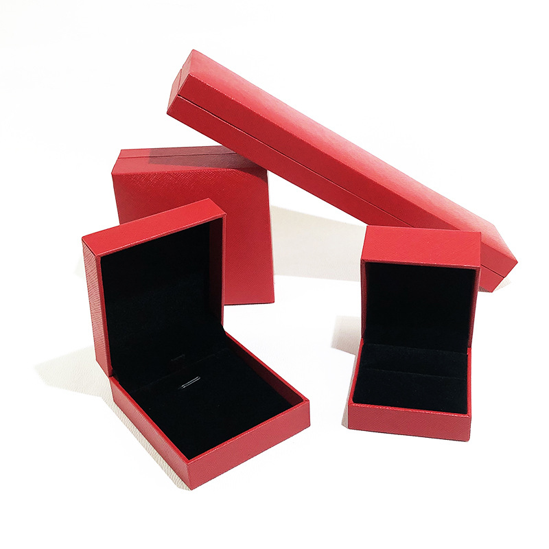 Source Factory Red Gold Jewelry Jewelry Box Custom Zhi Ring Box Pendant Box Packaging