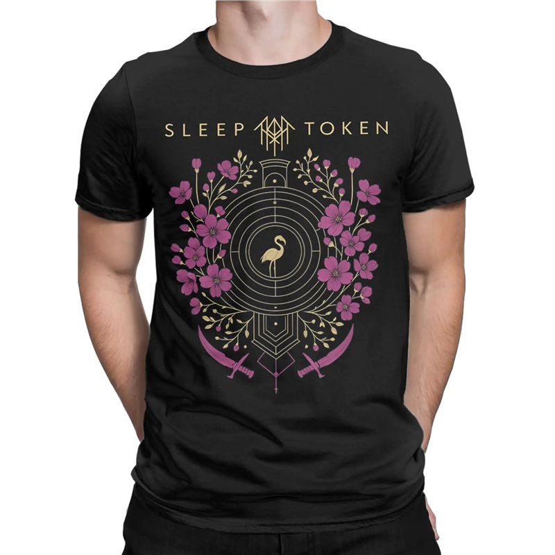 Sleep Heavy Band Token Merch Men and Women Summer Cotton T-s