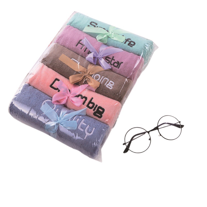 Youth pie big towel stall absorbent face towel company group purchase welfare embroidery gift towel factory wholesale