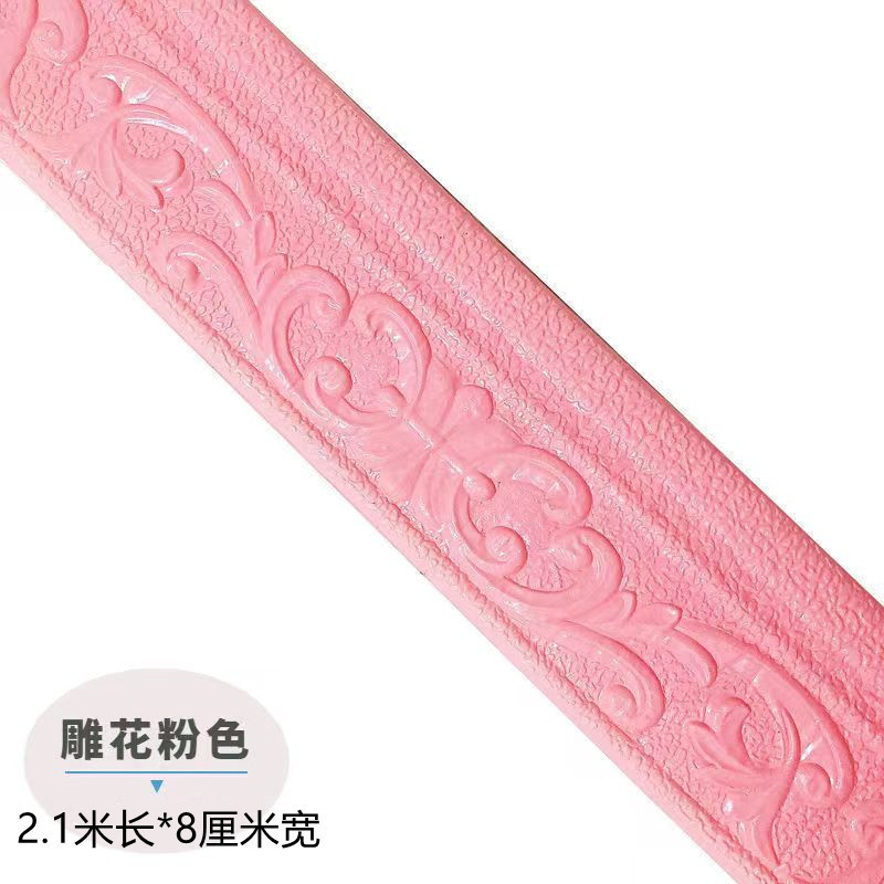 Picture of Self-adhesive skirting wall stickers background wall edge strip waterproof line waist line 3d three-dimensional door frame edging decorative stickers