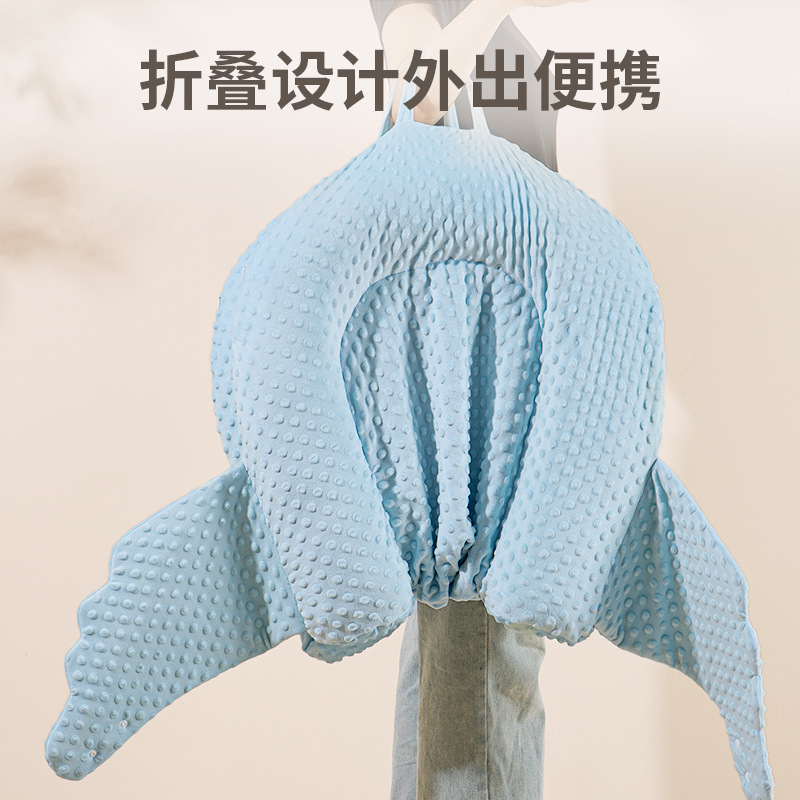 Picture of Newborn Baby Anti-startling Landing Wake-up Sleeping Mat Spitting Milk Sloping Mat Bed Bed Crib Comfort Sleeping Artifact Bed
